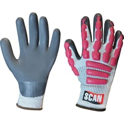 Image of Scan SCAGLOAIXL Anti Impact Latex Cut 5 Gloves Size 10 (Size XL)