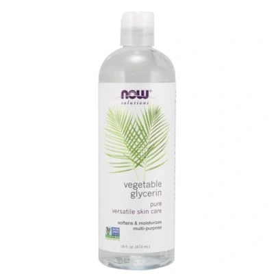 Image of Now Foods Solutions Vegetable Glycerine, Liquid, 473ml, Soy Free, Vegan, Non GMO