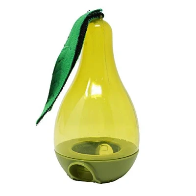 Image of AngraveHome Pear Fruit Wild Bird Seed Hanging Feeder With Leaf Loop
