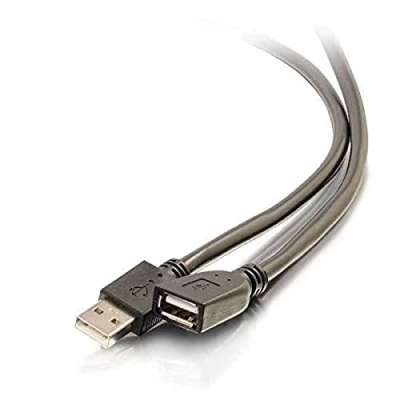 Image of C2G Legrand USB Long Extension Cable, A to White Plug and Play 50 Foot 1 Count, 139935