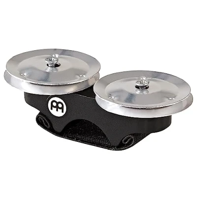 Image of Meinl Percussion Finger Jingles Accessory Instrument with Aluminum for the Siam Oak, Black (FJS1A BK)