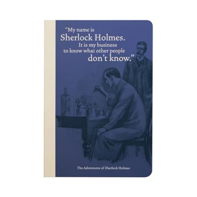 Image of Half Moon Bay Sherlock Holmes A5 Notebook Journal &amp; Mini Gifts For Book Lovers Books Writing Stationery Supplies