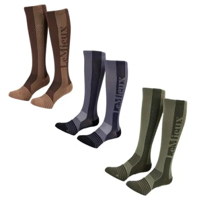 Image of LeMieux Silicone Womens Socks Walnut Small