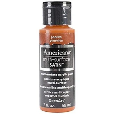 Image of Deco Art Acrylics Multi Purpose Paint, Paprika Satin, Brown