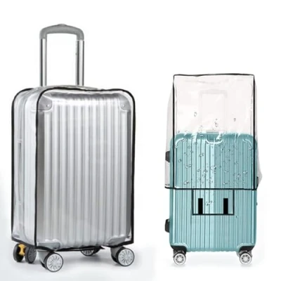 Image of RHQFDM 24 Inch Transparent Case Protective Cover PVC Suitcase Waterproof Luggage Cover,Abrasion Resistant and Design to Protect Your