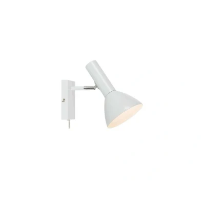 Image of Markslöjd Metro wall light, white, with cable and plug