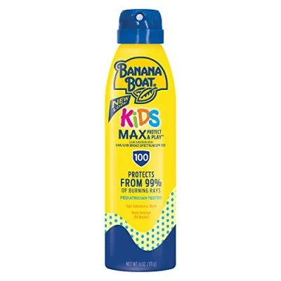 Image of Banana Boat Ultramist Kids Max Protect &amp; Play Clear Spray Sunscreen Spf 110: 6 Oz