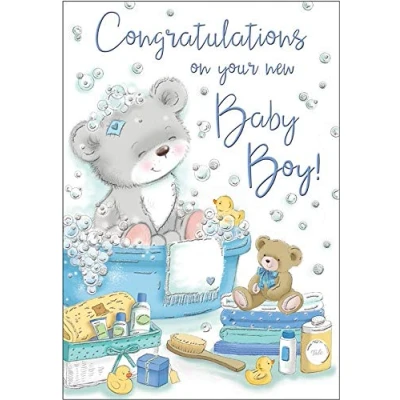 Image of Baby Card Boy 9 x 6 inches Regal Publishing