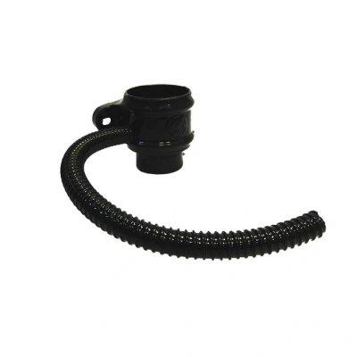 Image of Saint Gobain Classical Plus Cast Iron Downpipe Right Hand Diverter 75mm Black Pam Building Products