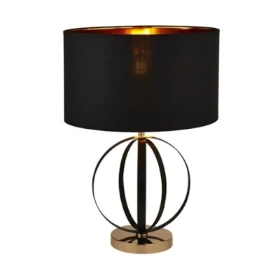 Image of Table Lamp Black, Gold with Black Shade, Inner
