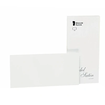 Image of Rössler 2051838001 DL Edel Satin with Pack of Card White