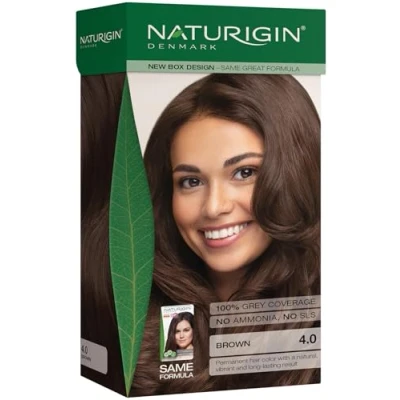 Image of Brown Hair Dye 4.0 with Natural Ingredients No Ammonia