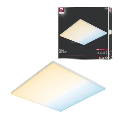 Image of Paulmann 79826 Velora LED panel rectangular incl. 1x19.5 watt ceiling lamp white matt light metal 2700 K