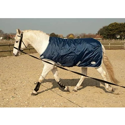 Image of Rhinegold Horsewalker/Lunge Rug 6/6 Navy