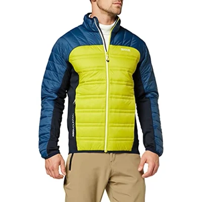 Image of Regatta Mens Halton V Padded Coats Dark Tangerine/Moonlight S