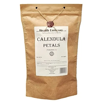 Image of Health Embassy Calendula Petals (Calendula L) Marigold Loose Herbal Tea (50g)