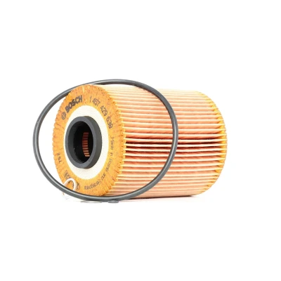 Image of 11421130389, 11421711560, 11421711568, 11421730389 Oil Filter BOSCH 1 457 429 638 with gaskets/seals Insert BMW: 3 Coupe, 5 Touring, Saloon