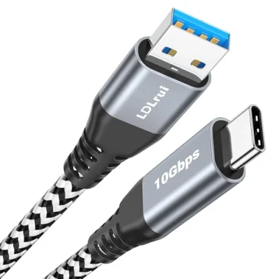 Image of USB C to 3.2 Gen 2 Cable 10Gbps Data Transfer, Super Fast 3.1A Type Charging Cord for Samsung Galaxy S21/S20/S10/Note 20, PS5 Controller, Charger 1.8m/6ft