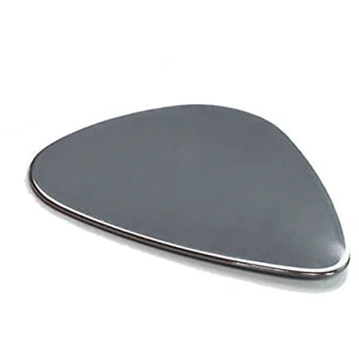 Image of Personalised Stainless Steel .51mm Guitar Plectrum Engraved Pick with Gift Box