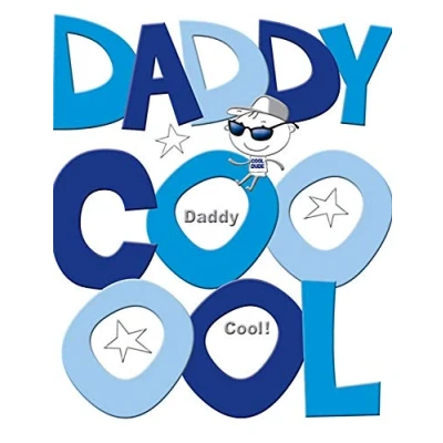 Image of Modern Father&#039;s Day Card Daddy 8 x 6 inches Piccadilly Greetings