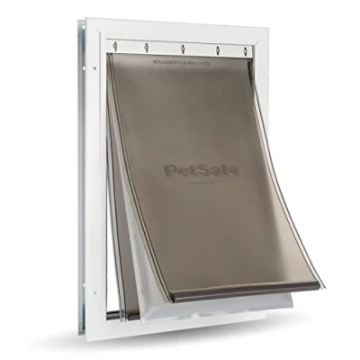 Image of PetSafe Extreme Weather Energy Efficient Aluminium Pet Door for Cats and Dogs, Insulated Flap System, Medium (M)