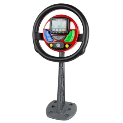 Image of Casdon GPS Steering Wheel. Interactive Driving Toy for Kids 3+. Features Spoken Commands &amp; Realistic Sounds. Boosts Motor Skills