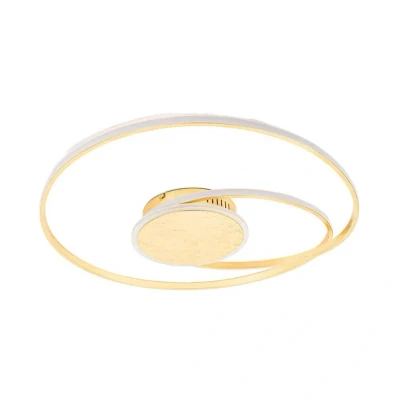 Image of Lindby LED ceiling light Dorle, Ø 60 cm, gold, aluminium