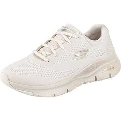 Image of Skechers Women&#039;s Arch Fit Big Appeal Sneaker,Off White Mesh/Trim,2 UK