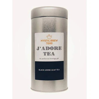 Image of Mystic Brew Teas J Adore Loose Leaf Tea 100 Grams Caddy