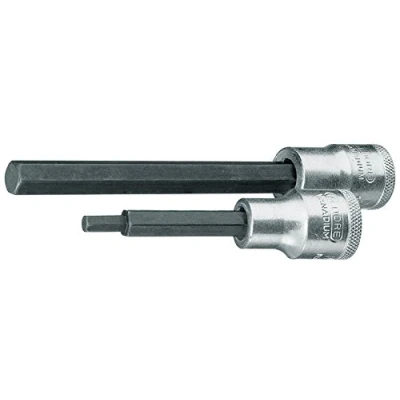 Image of Gedore IN19L8 120 1/2 8.0 x mm 6 Hex Screws Screwdriver Bit Socket Silver