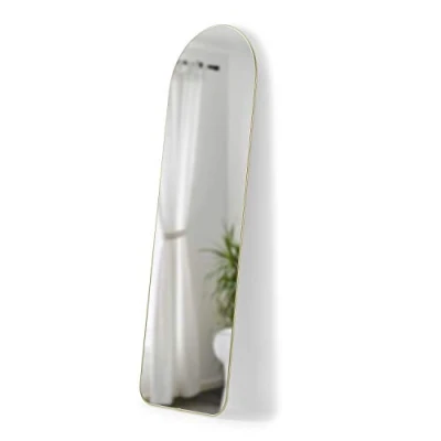 Image of Umbra Hubba Arched 20x62&quot; Mirror, Brass