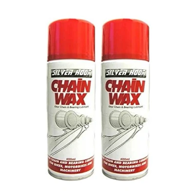 Image of Fastcar 2 x Chain Wax Spray 400ml Suitable For Bike Chains, Motorcycle Chains And Machinery