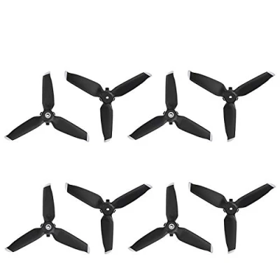 Image of DJFEI FPV Combo Drone Propellers, 4 Pairs Propellers Replacement Accessories for DJI Drone, Low Noise Quiet Release (Silver)