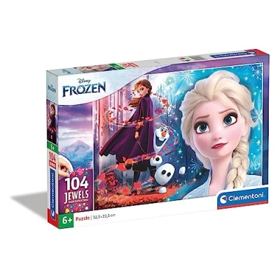 Image of Clementoni 20164, Disney Frozen 2 Jigsaw Puzzle for Children 104 Pieces, Ages 6 Years Plus