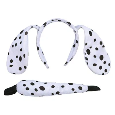 Image of Bristol Novelty DS176 Dalmatian Set Ears and Tail, Unisex Child, One Size
