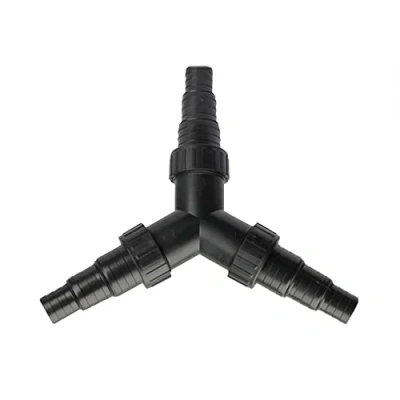 Image of 3 Way Hose Connector, Y Distributor 25/32/38 mm (1&quot;/1 1/4&quot; /1 1/2&quot;) for Pond Pump Filter Basin