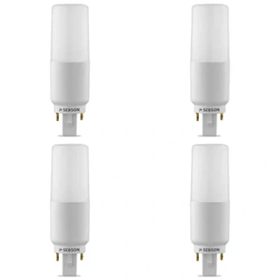 Image of SEBSON G24 7W LED, G24d Universal (G24d 1, 2, 3) 4 Pack Neutral White 4000K, 50W Replacement for Light Bulb, 660lm, 230V, 220º Beam Angle not dimmable
