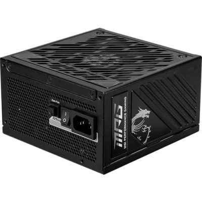 Image of MSI MPG A850GS PCIE5 Power Supply Unit, 850W, 80 PLUS Gold, ATX 3.1, PCIe 5.1 50 series GPU Support,Native 12V 2x6, Cables with Dual color 2x6 connectors, PSU, Embossed Jacket