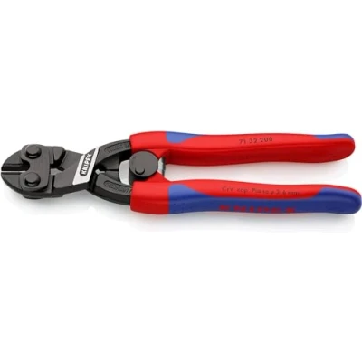 Image of Knipex CoBolt® Compact Bolt Cutter black atramentized, with slim multi component grips, integrated tether attachment point for a tool 200 mm 71 32 T