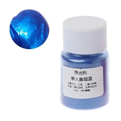 Image of smallJUN Resin Dye Powder Mica Pearl Pigments Colorants Crystal Mud Jewelry Making Pigment Pear Blue