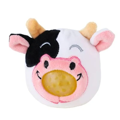 Image of Toyland® 8cm Furry Farm Animal Jelly Squeezers Children&#039;s Novelty Toys (Cow)