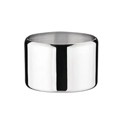 Image of Olympia Concorde Stainless Steel Sugar Bowl 84(Dia)mm, Polished Steel, Capacity: 285 ml/10 oz, Mirror Finish, Size: 64(H) x 84(W) 84(D)mm, Dishwasher Safe, J729