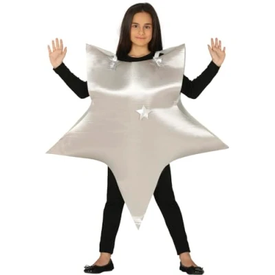 Image of FIESTAS GUIRCA Kids Nativity Silver Star Costume Christmas 5 6 Years