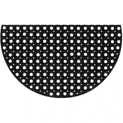 Image of vidaXL Door Mat Half Round 45x75 cm Rubber