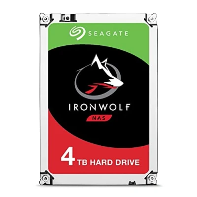Image of Seagate IronWolf ST4000VN008 4TB Internal Hard Drive, NAS HDD, 3.5 Inch, 5900 rpm, CMR, 64 MB Cache, SATA 6 GB/s, Silver, 3 Years Data Rescue Service