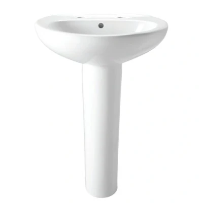 Image of Basin To Go 2 Taphole &amp; Full Pedestal Complete Pack