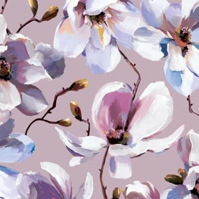 Image of Galerie Flora Purple Cherry Blossom Wallpaper