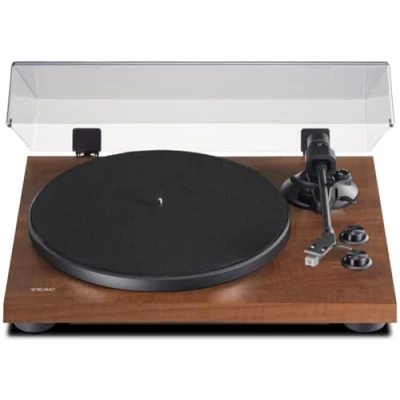 Image of Teac TN 280BT A3 Turntable with Bluetooth output (aluminium platter, belt drive, MM phono preamp, high density MDF cabinet) Walnut Brown