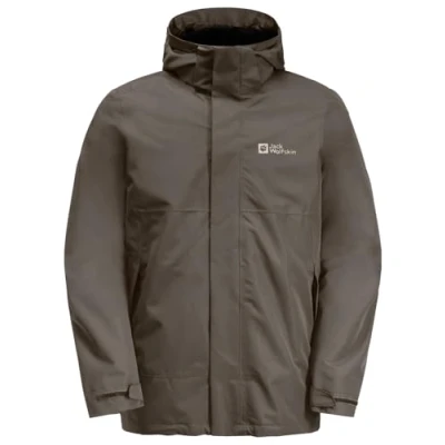 Image of Jack Wolfskin Men&#039;s Luntal 3 in 1 JKT M Jacket, Cold Coffee, XXL