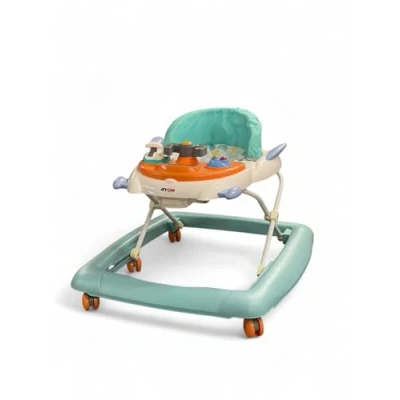 Image of RYDR Baby Walker Rocker Bouncer First Steps Push Along Activity Music Ride Car Space (Blue)